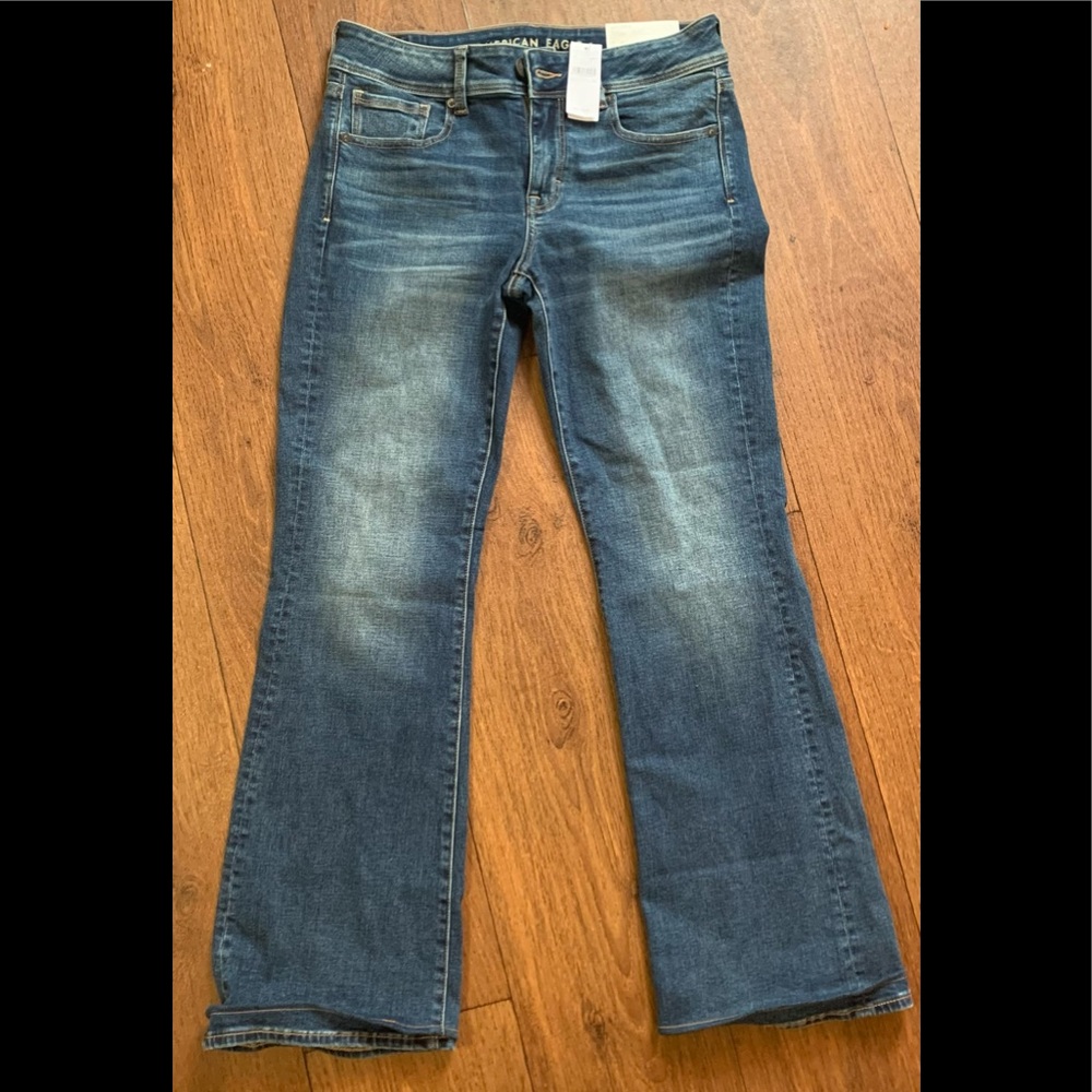 American Eagles Jeans Size 10 Kick Boot Style Stretch NWT